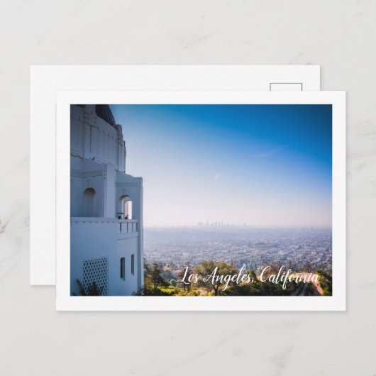 Sicht auf Los Angeles vom Griffith Observatory Postkarte (Vorne/Hinten)