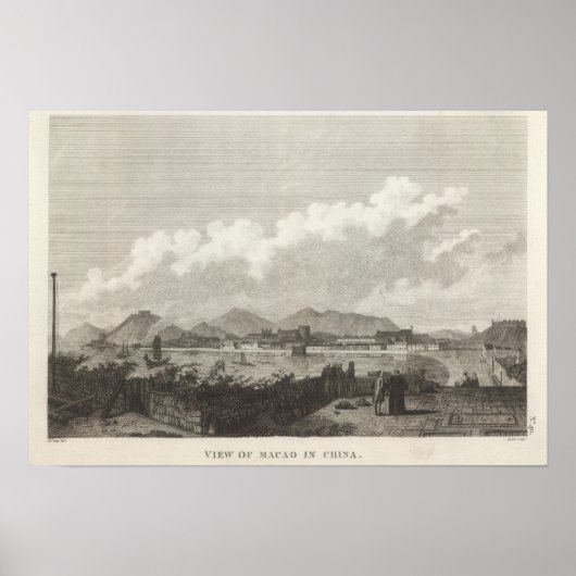 Sicht auf Macau in der China Poster (Vorne)