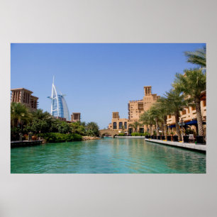 Sicht auf Madinat Jumeirah, Dubai Poster