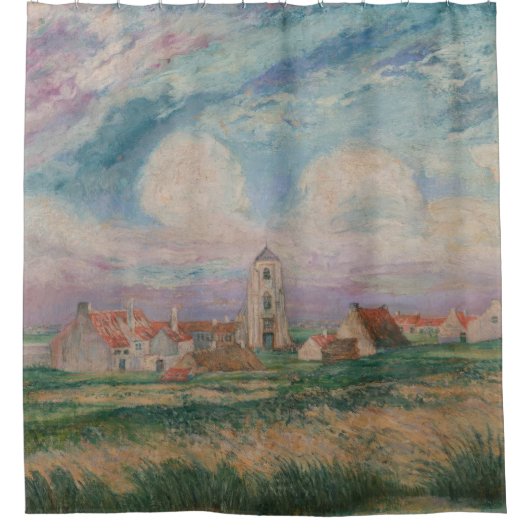 Sicht auf Mariakerke Duschvorhang (Vorderseite)