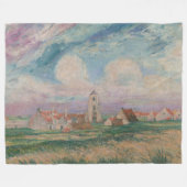 Sicht auf Mariakerke Fleecedecke (Vorderseite (Horizontal))