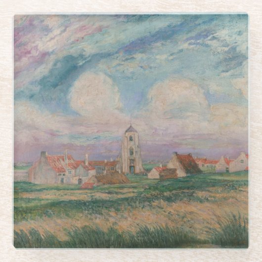 Sicht auf Mariakerke Glasuntersetzer (Vorderseite)