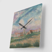 Sicht auf Mariakerke Quadratische Wanduhr (Winkel)