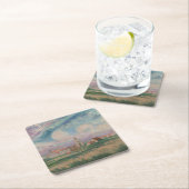 Sicht auf Mariakerke Rechteckiger Pappuntersetzer (Vor Ort)