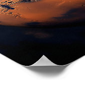Sicht auf Mars aus dem Weltraum Poster (Ecke)