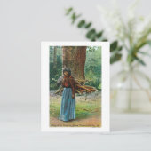 Sicht auf Mary der Yosemite Natives Carry Postkarte (Stehend Vorderseite)