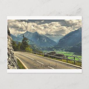 Sicht auf Meiringen Schweiz und Schweizer Alpen Postkarte