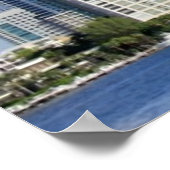 Sicht auf Miami Skyline Poster (Ecke)