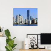 Sicht auf Miami Skyline Poster (Heimbüro)