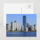 Sicht auf Miami Skyline Postkarte (Vorne/Hinten)