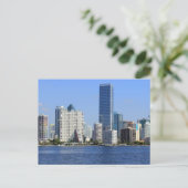 Sicht auf Miami Skyline Postkarte (Stehend Vorderseite)