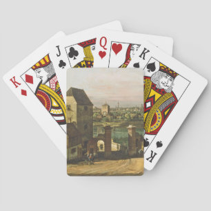Sicht auf München, c. 1761 (Öl auf Leinwand) Spielkarten