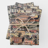 Sicht auf Neapel, Italien Geschenkpapier Set (Beispiel)