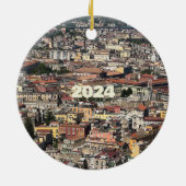 Sicht auf Neapel, Italien Keramik Ornament (Hinten)