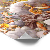 Sicht auf Olympus Zuhause Gods Fresco von Giulio R Poster (Ecke)