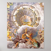 Sicht auf Olympus Zuhause Gods Fresco von Giulio R Poster (Vorne)