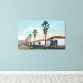 Sicht auf Palm RowCalistoga, CA Leinwanddruck (Insitu (Holzboden))