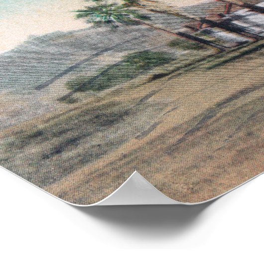 Sicht auf Palm RowCalistoga, CA Poster (Ecke)