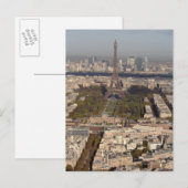 SICHT AUF PARIS POSTKARTE (Vorne/Hinten)