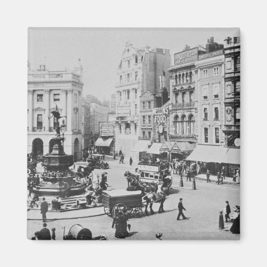 Sicht auf Piccadilly Circus, c. 1900 Magnet (Vorne)