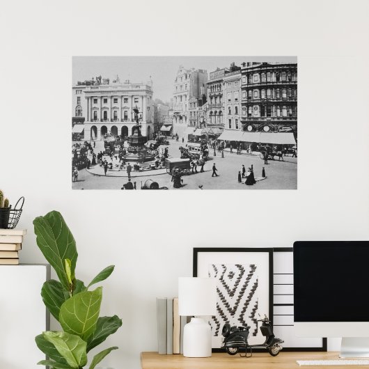 Sicht auf Piccadilly Circus, c. 1900 Poster (Heimbüro)
