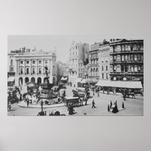 Sicht auf Piccadilly Circus, c. 1900 Poster