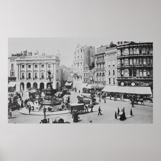 Sicht auf Piccadilly Circus, c. 1900 Poster (Vorne)