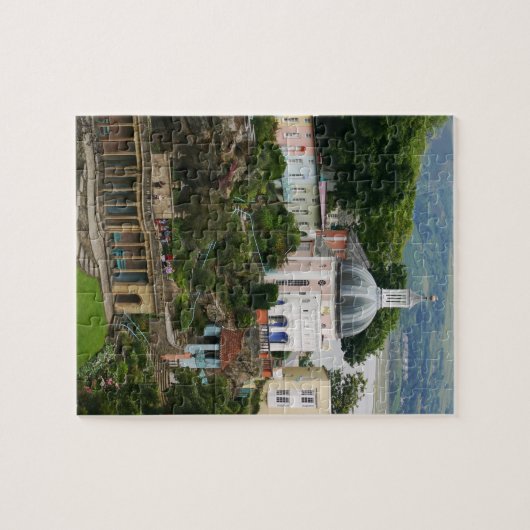 Sicht auf Portmeirion Estuary Gwynedd, North Wales Puzzle (Horizontal)