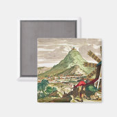 Sicht auf Potosi in Bolivien Magnet (Vorderseite/Rückseite)