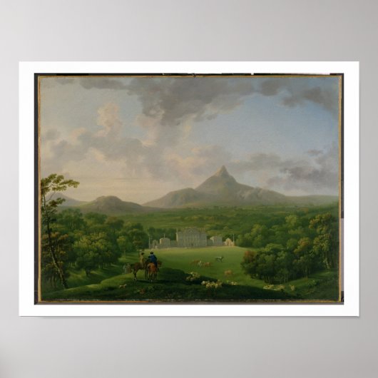 Sicht auf Powerscourt, Landkreis Wicklow, c.1760-2 Poster (Vorne)
