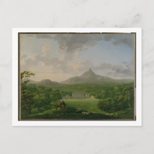 Sicht auf Powerscourt, Landkreis Wicklow, c.1760-2 Postkarte