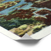 Sicht auf Regenbogen und Horseshoe Falls Poster (Ecke)