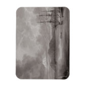 Sicht auf Rio de Manila (Lithographie) Magnet (Vertikal)