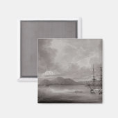 Sicht auf Rio de Manila (Lithographie) Magnet (Vorderseite/Rückseite)
