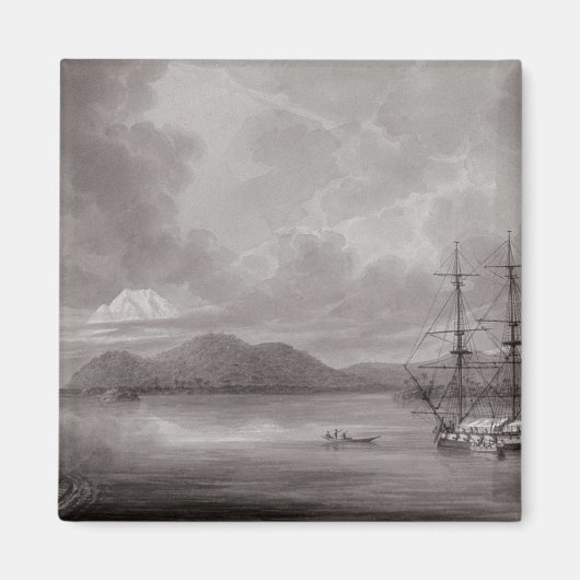 Sicht auf Rio de Manila (Lithographie) Magnet (Vorne)