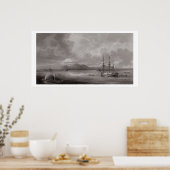 Sicht auf Rio de Manila (Lithographie) Poster (Küche)