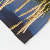 Sicht auf Saudarkrokur und Skagafjordur, Island Fleecedecke (Ecke)