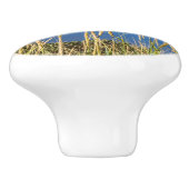 Sicht auf Saudarkrokur und Skagafjordur, Island Keramikknauf (Seitenansicht)