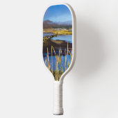 Sicht auf Saudarkrokur und Skagafjordur, Island Pickleball Schläger (Links)