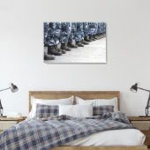 Sicht auf Segler Leinwanddruck (Insitu (Schlafzimmer))