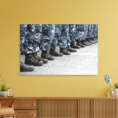 Sicht auf Segler Leinwanddruck (Insitu (Wohnzimmer))