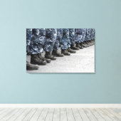 Sicht auf Segler Leinwanddruck (Insitu (Holzboden))