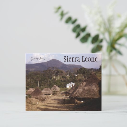 Sicht auf Sierra Leone Postkarte (Stehend Vorderseite)