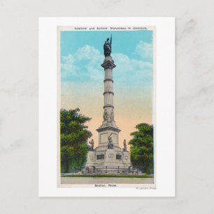 Sicht auf Soldaten und Seeleute Postkarte