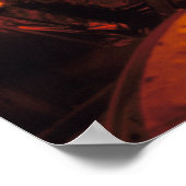 Sicht auf Sonnenuntergang vom Space Shuttle Discov Poster (Ecke)