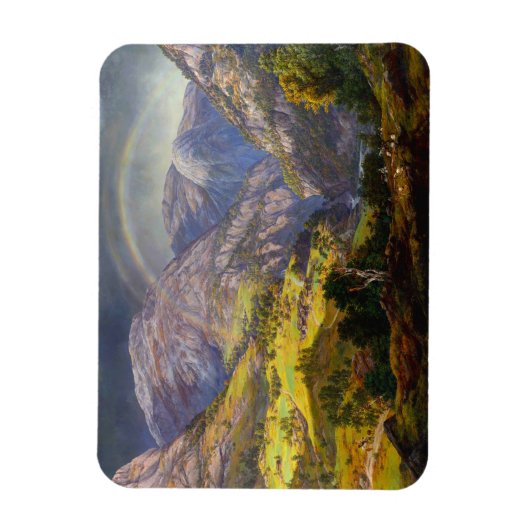 Sicht auf Stalheim in Norwegen Magnet (Vertikal)