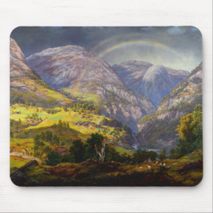 Sicht auf Stalheim in Norwegen Mousepad