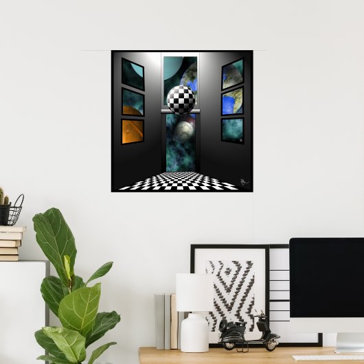 Sicht auf Surrealismus Poster (Heimbüro)