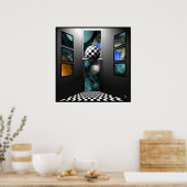 Sicht auf Surrealismus Poster (Küche)