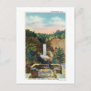 Sicht auf Taughannock Falls # 2 Postkarte